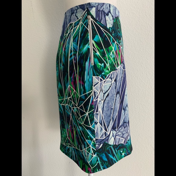 Climate Change Couture Dion Lee Botanical Geometric Hidden Lines Skirt Sz US4 - Picture 4 of 16